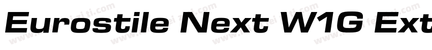 Eurostile Next W1G Ext Bold It字体转换